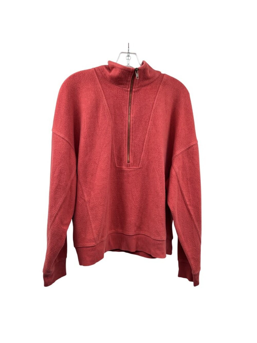 Universal Thread Women 1/2 Zip Pullover Collared Coral Size XL
